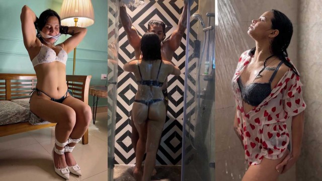 Mansi Negi aka MelloBadass Sexy Show in Green Thong Panties App Content