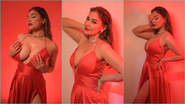 Indian Actress Kangana Sharma New Nipslip Panty Showing Oops Moment Caught by Paparazzi
